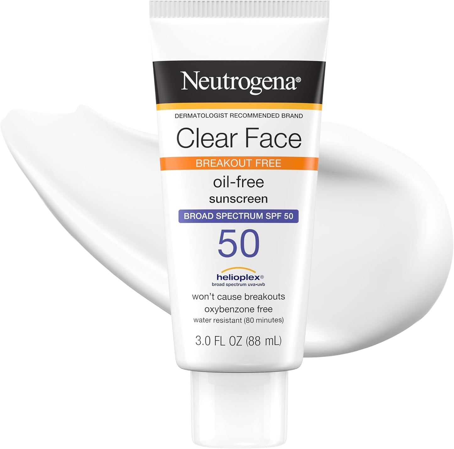 Protector Solar - Neutrogena - Clear Face Sunscreen SPF 50 - Piel propensa al acné