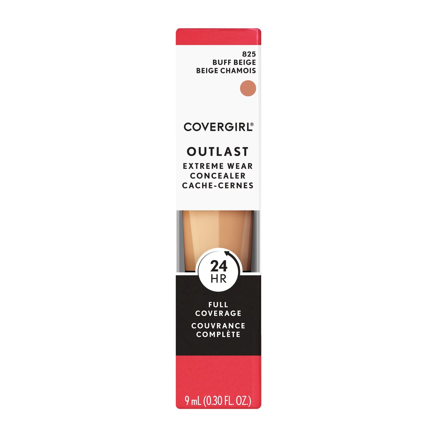 Corrector - CoverGirl Outlast Extreme Wear Concealer (825 Buff Beige Chamois)