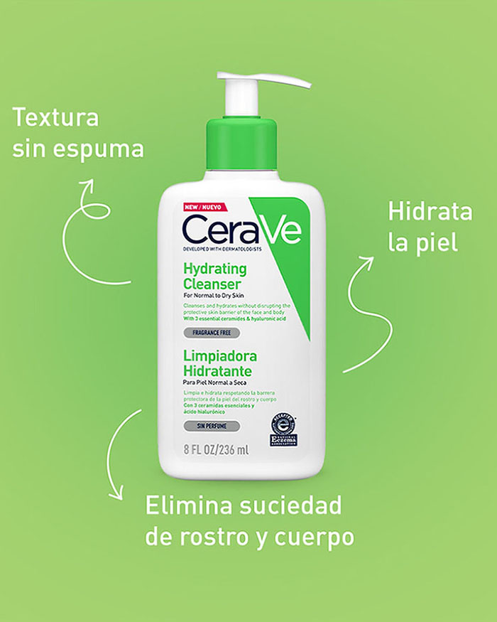 Limpiador Facial - CeraVe - Hydrating Facial Cleanser - For Normal to Dry Skin - 19oz
