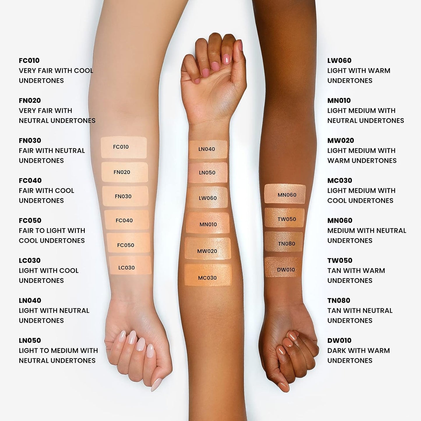 Base - JOAH Crystal Glow Peptide-Infused Foundation - LC030 Ligh with cool understones