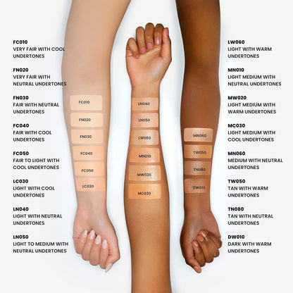 Base - JOAH Crystal Glow Peptide-Infused Foundation - LC030 Ligh with cool understones