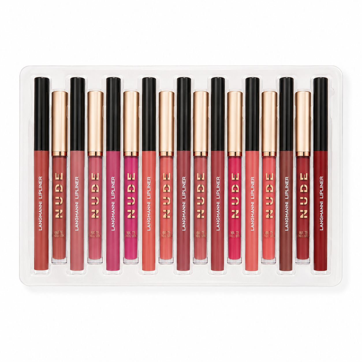 LANGMANNI - Set de Lipstick + Lipliners - A