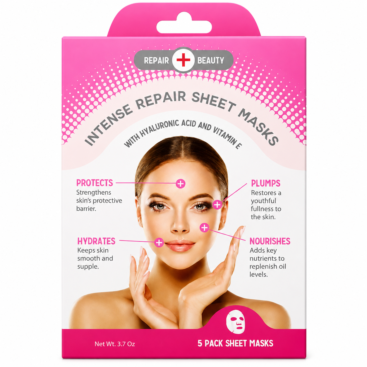 Mascarilla Facial - Repair Beauty - Intense Repair Sheet Mask