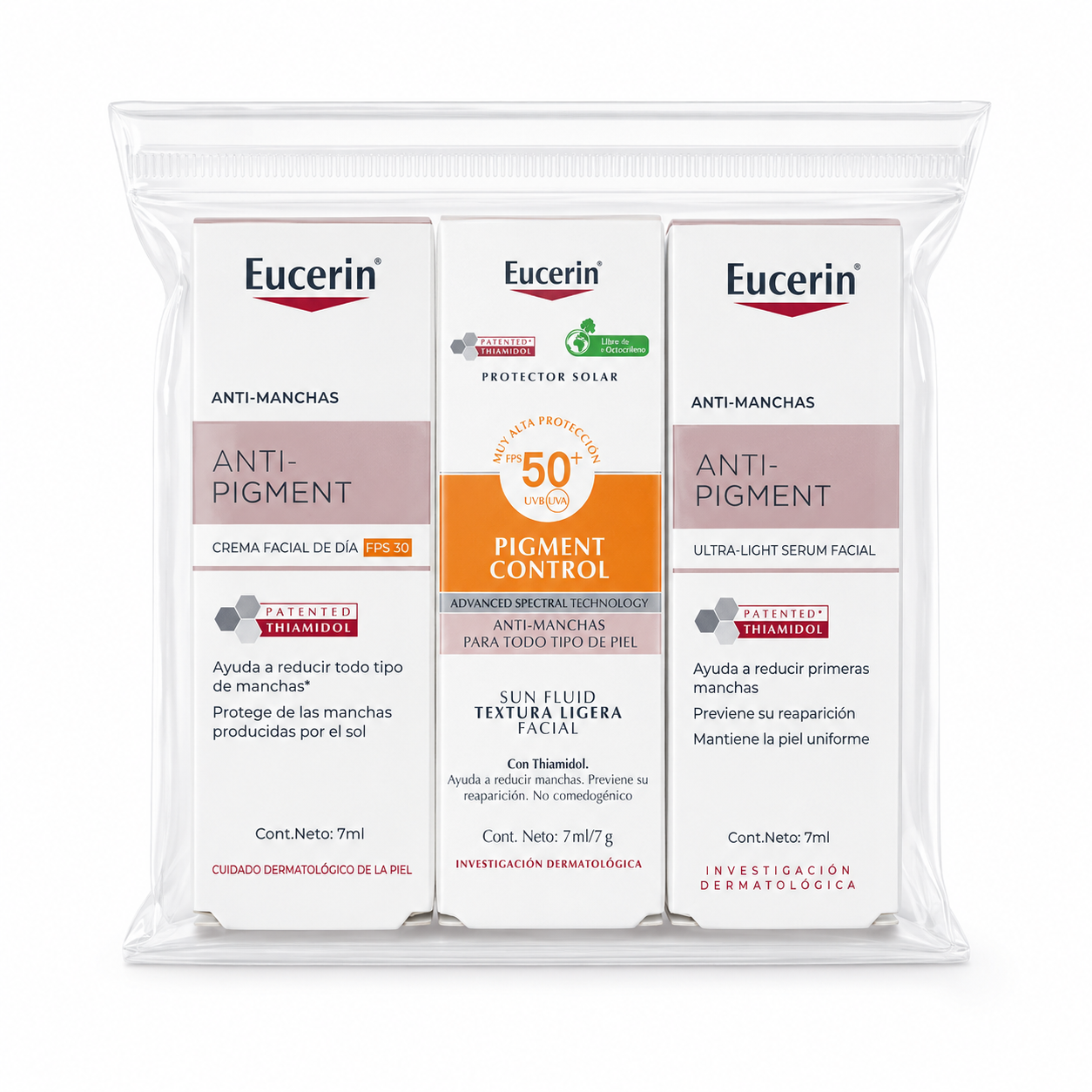 Skin Care - Kit Eucerin Anti-Pigment + Protector Solar Pigment Control SPF 50+ | 3 Mini Productos