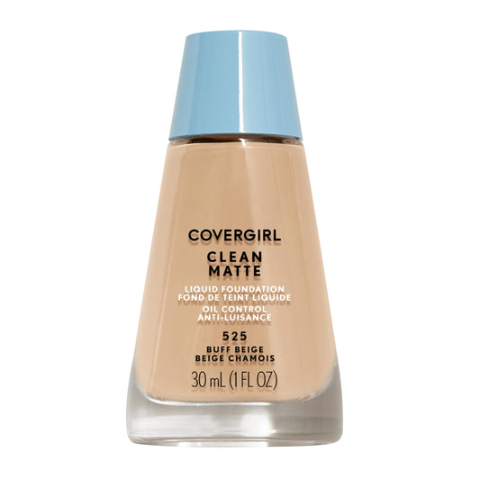 Base - CoverGirl Clean Matte Liquid Foundation (525 Buff Beige Chamois)
