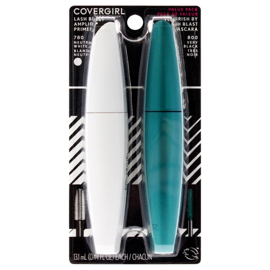 Mascara + Primer - CoverGirl Lash Blast Flourish Mascara + Primer - 780 Neutral White + 800 Very Black