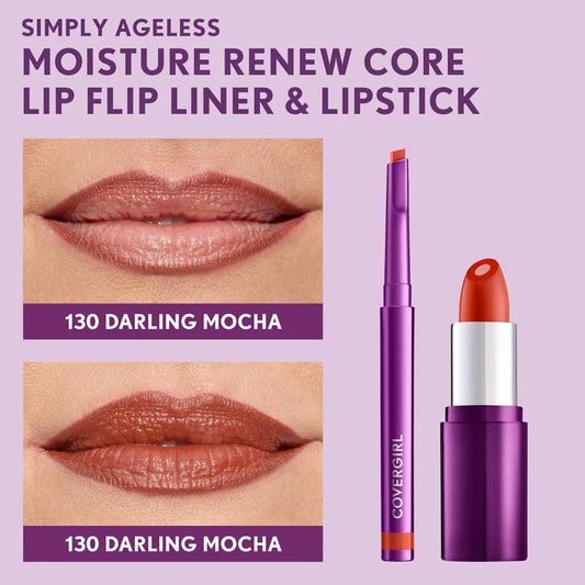 Delineador de labios - CoverGirl Simply Ageless Lip Flip Liner - 130 Darling Mocha
