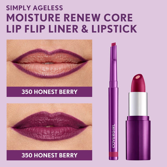 Delineador de labios - CoverGirl Simply Ageless Lip Flip Liner - 350 Honest Berry