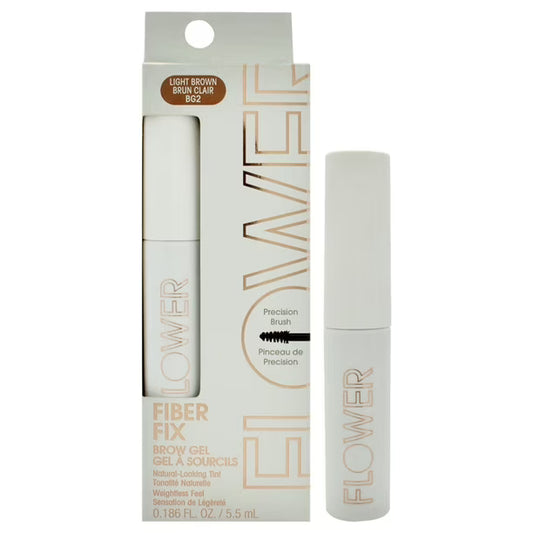 Mascara - Flower Beauty Fiber Fix Brow Gel + Stencils - BG2 Light Brown Brun Clair