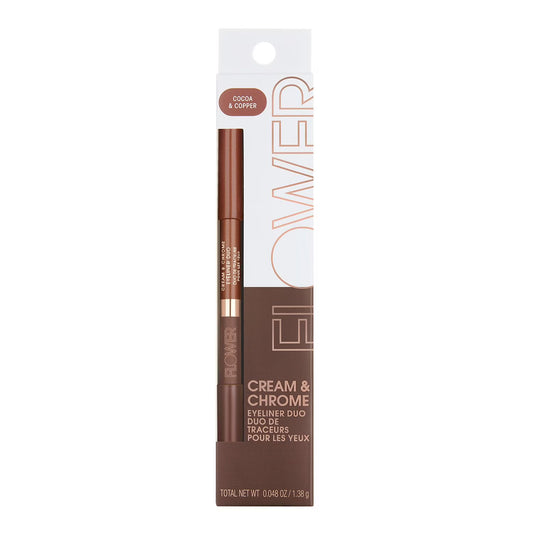 Delineador de ojos - Flower Beauty Stem & Chrome Eye Shadow Duo - Cocoa & Copper