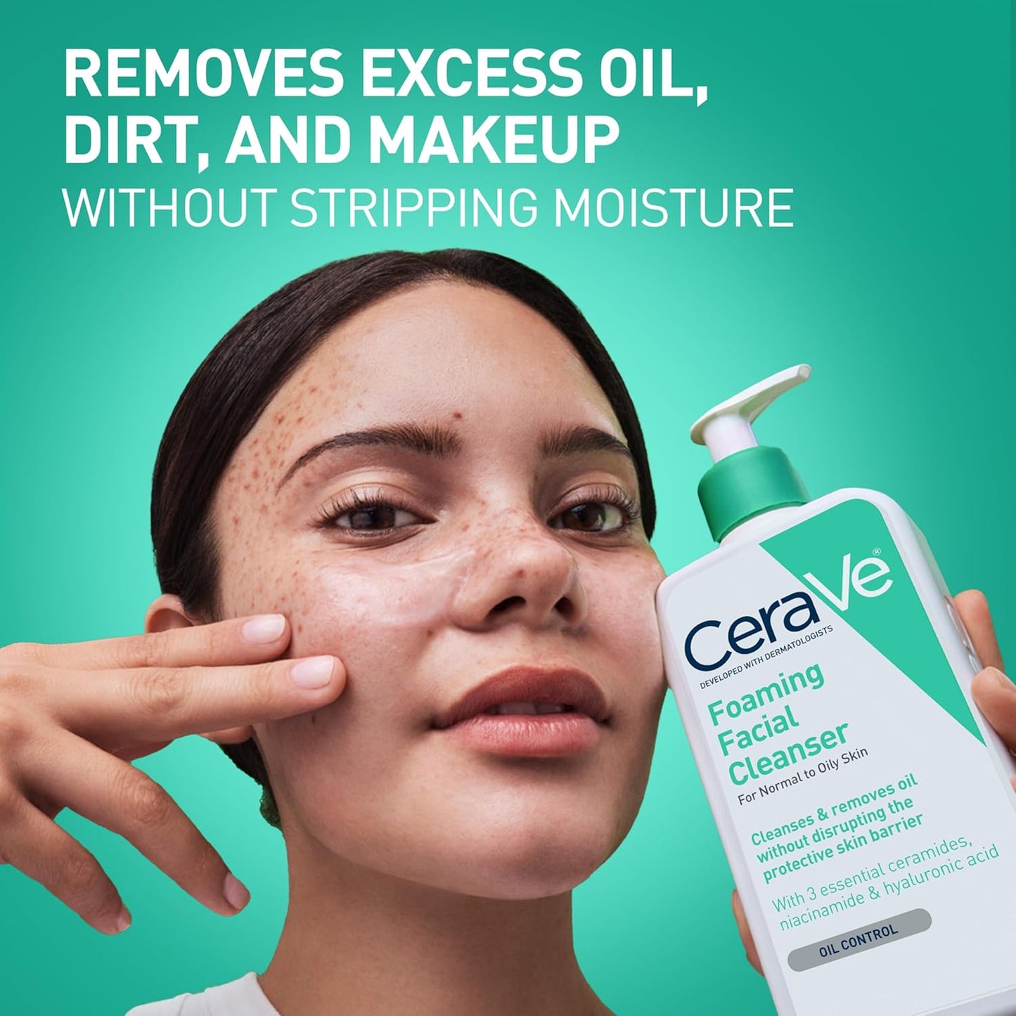 Limpiador Facial - CeraVe - Foaming Facial Cleanser - Piel grasa - 19 oz