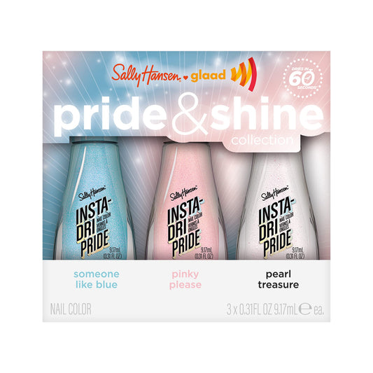 Esmalte - Sally Hansen + GLAAD Pride & Shine Collection (Someone Like Blue + Pinky Please + Pearl Treasure)